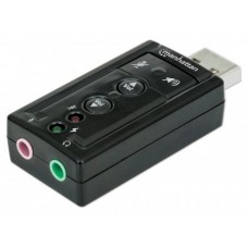 Adaptador de sonido 3-D 7.1 USB de alta velocidad